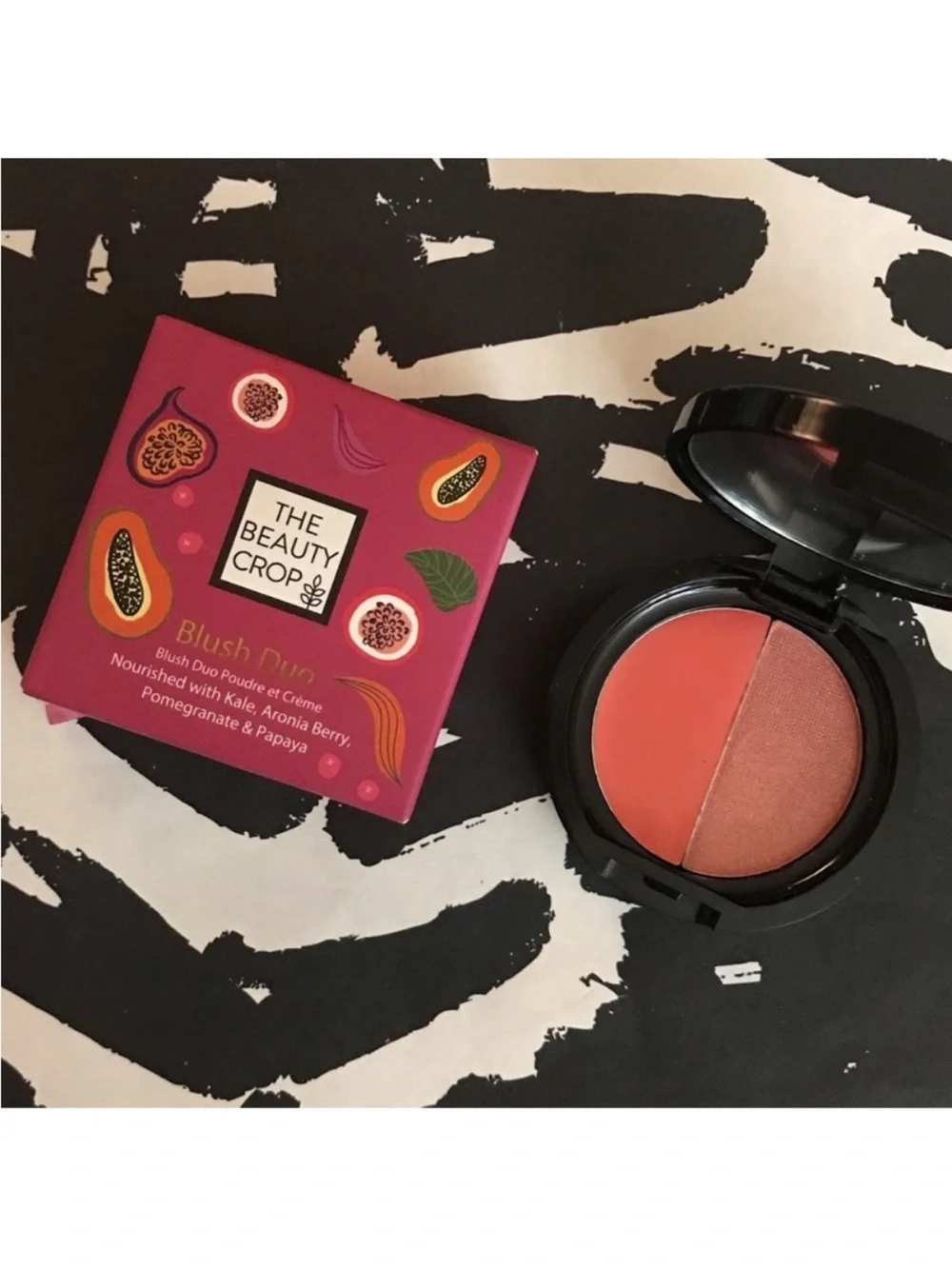 The Beauty Crop Blush Duo Compact Bundle in Pink Lady & Fig It, 2 x 0.11 oz/ 3 g